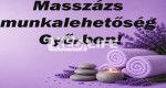 Masszázs munka Győrben!